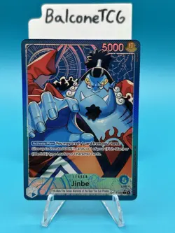 One Piece Jinbe (OP14-040) (Alternate Art) Leader The Azure Sea's Seven - Image 2