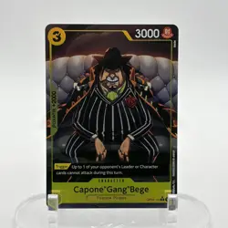 One Piece Capone"Gang"Bege OP04-100 Alt Art R Foil - Premium Booster NM ENGLISH - Image 1