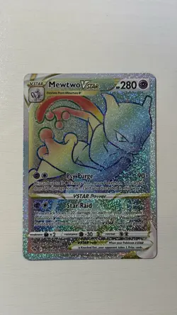 Pokemon TCG Mewtwo VSTAR Holo Ultra Rare Card 079/078 NM Condition - Image 1
