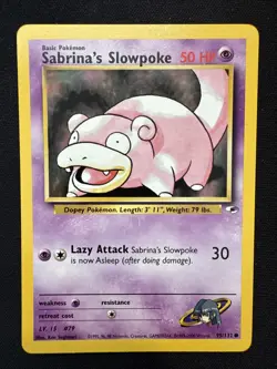 Sabrina's Slowpoke 095/132 - Unlimited - Gym Heroes - WOTC - Pokemon TCG - LP - Image 1