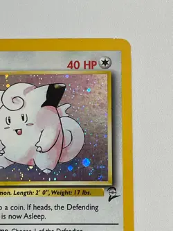 * Pokemon TCG Clefairy 5/102 Base Set Holo Rare Basic Card English - Image 3