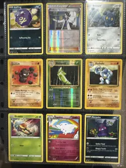 POKEMON 9 CARD LOT W/ PROFESSOR SYCAMORE & METAPOD FOILS - Image 1