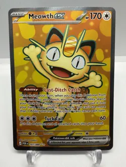 Pokemon Meowth EX Perfect Order 107/98 Ultra Rare Full Art Holo Card English - Image 1