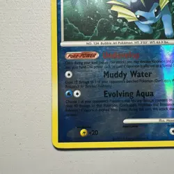 Pokemon Vaporeon 34/111 Platinum Rising Rivals Rare Vintage 2009 TCG Card 90 HP - Image 3