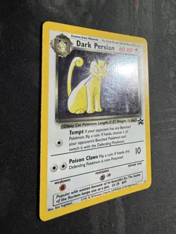Dark Persian Pokemon Black Star Promo Holo #17 Pokemon Card WOTC 1999 SWIRL - Image 4