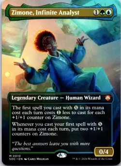 Zimone, Infinite Analyst (Borderless) 10 Commander: Secrets of Strixhaven NM - Image 1