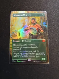 Magic the Gathering Full Art Allosaurus Shepherd. - Image 1