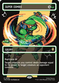 Super Combo (Borderless) (Surge Foil) (95) [Teenage Mutant Ninja Turtles] - Image 1