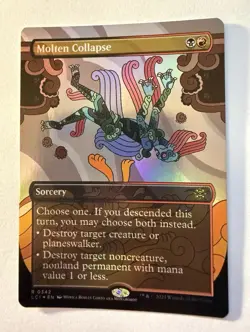 Molten Collapse (Borderless) Foil The Lost Caverns of Ixalan 342 R NM MTG - Image 1