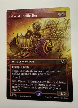 x1 Gastal Thrillroller - Borderless R MTG Aetherdrift M/NM, English - Image 1