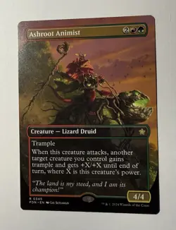 x1 Ashroot Animist - Borderless R MTG Foundations M/NM, English - Image 1