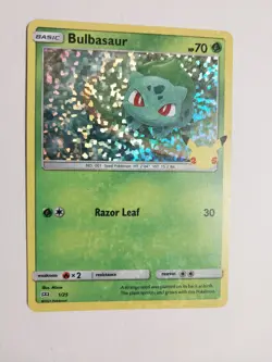 Pokemon Bulbasaur 1/25 McDonalds 25th Anniversary promo Holo - Image 1