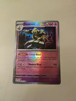 Pokemon Prismatic Evolutions Dusknoir 037/131 Masterball Pattern - Image 1