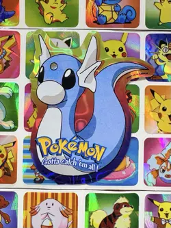 Pokemon Dratini Holo Vintage Pocket Monsters Vending Machine Sticker 1998 Konica - Image 2
