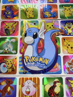 Pokemon Dratini Holo Vintage Pocket Monsters Vending Machine Sticker 1998 Konica - Image 4