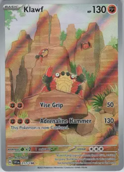 Klawf 217/198 Illustration Rare Scarlet & Violet Pokemon Near Mint - Image 1