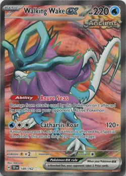 Walking Wake ex 189/162 Ultra Rare Temporal Forces Pokemon Near Mint - Image 1