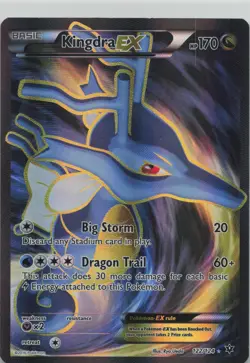 Kingdra EX 122/124 Ultra Rare Fates Collide Pokemon Lightly Played - Image 1