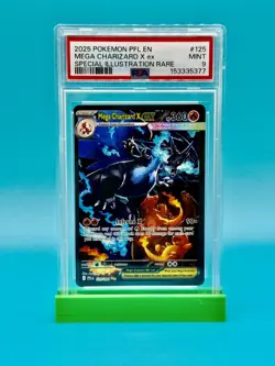 PSA 9 - 2025 Pokemon Phantasmal Flames Mega Charizard X ex SIR #125 - Image 1
