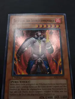 YUGIOH 2004 | THESTALOS THE FIRE MONARCH | RDS-DE021 | 1ST | GERMAN | VG (MP) - Image 5