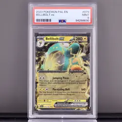 2023 Pokemon Bellibolt ex #079 - PSA 9 Mint - Shockwave Smile, Paralysis Power! - Image 1