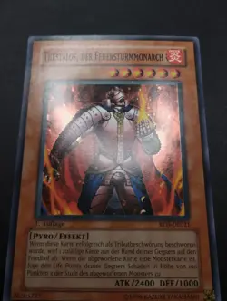 YUGIOH 2004 | THESTALOS THE FIRE MONARCH | RDS-DE021 | 1ST | GERMAN | EXCELLENT - Image 5