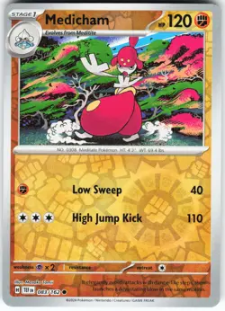 Medicham 083/162 Pokemon SV05: Temporal Forces Reverse Holo Common NM - Image 1