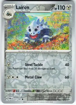 Lairon - 121/167 Pokemon SV06: Twilight Masquerade Reverse Holo Common NM - Image 1