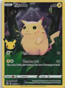 Pikachu 005/025 Holo Rare Celebrations Pokemon Near Mint - Image 1