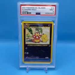 Slowking PSA 9 Mint Pokemon Southern Islands 2001 Reverse Holo Promo 14/18 SWIRL - Image 1