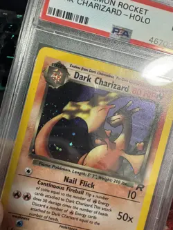 2000 Pokemon Team Rocket Dark Charizard 4/82 Holo Rare PSA 9 - Image 2