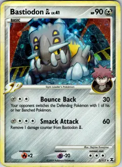 Bastiodon GL 2/111 Rising Rivals Pokemon HP Holo - Image 1