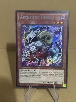 Yugioh Archfiend Heiress MZMU-EN066 Chibi Art Secret Rare 1st Edition NM - Image 1
