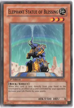 Yugioh - Elephant Statue of Blessing AST-073 1st Edition - Ancient Sanctuary - Image 1