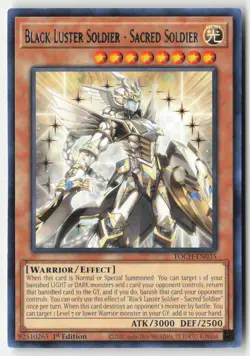 Yugioh - Black Luster Soldier - Sacred Soldier TOCH-EN035 1st Edition - Toon Cha - Image 1