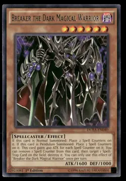 Breaker the Dark Magical Warrior Duelist Alliance DUEA-EN040 Rare Yugioh LP - Image 1