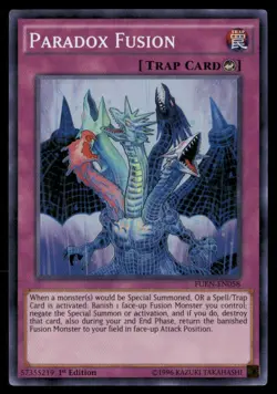 Paradox Fusion Fusion Enforcers FUEN-EN058 Super Rare Yugioh Lightly Played - Image 1