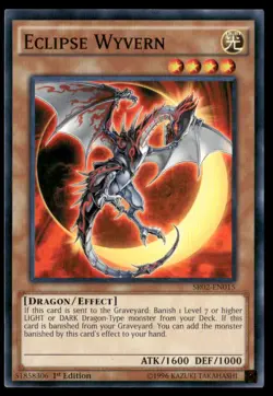 Eclipse Wyvern Structure Deck: Rise of the True Dragons SR02-EN015 Yugioh LP - Image 1