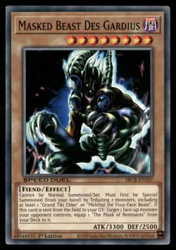 Masked Beast Des Gardius SBCB-EN107 Common / Short Print Yu-Gi-Oh 1st Edition NM - Image 1