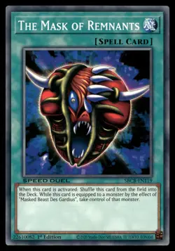 The Mask of Remnants SBCB-EN119 Common / Short Print Yu-Gi-Oh 1st Edition NM - Image 1