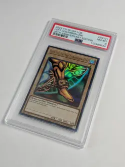 Yugioh Left Leg of the Forbidden One LOB-EN121 Ultra Rare 25th PSA 8 NM MINT - Image 3