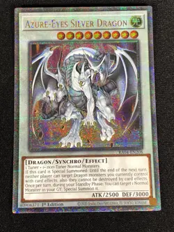 Yugioh Azure Eyes Silver Dragon RA04-EN208 1st Quarter Century (NM) - Image 1