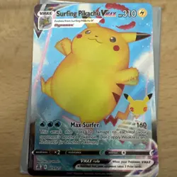 Surfing Pikachu VMAX 009/025 Celebrations Holo Rare Pokemon Card NM English - Image 1