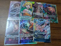 One Piece Cards Zoro Vivi Law Carrot Parallel 7-Card Lot - Image 1