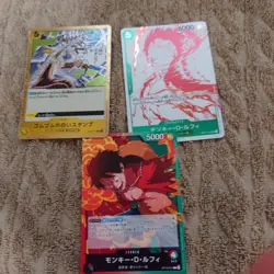 One Piece Cards Luffy Leader Parallel & Promo 5-Card Lot - Image 2