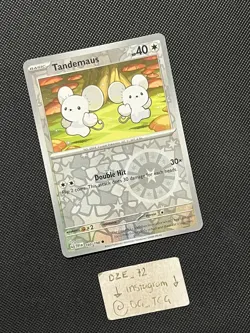 Pokemon Scarlet & Violet - Tandemaus - 160/198 - Reverse Holo - M/NM - Image 3