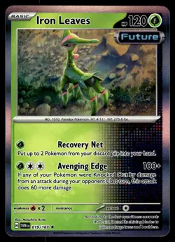 IRON LEAVES - 019/167 Rare Twilight Masquerade Pokemon Holo NM - Image 1