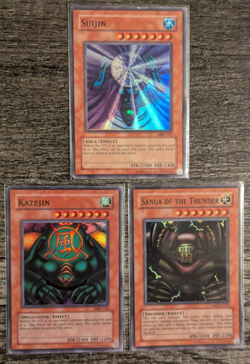 Yu-Gi-Oh!: Sanga of the Thunder, Kazejin, Suijin (Metal Raiders) RARE SET - HP/D - Image 1
