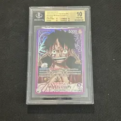 Monkey D. Luffy Alt Art Leader OP05-060 Awakening of the New Era BGS 10 PRISTINE - Image 1