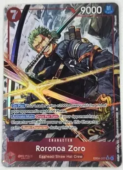 One Piece English - Roronoa Zoro - Alt Art - EB04-007 - SR - NM - Image 1